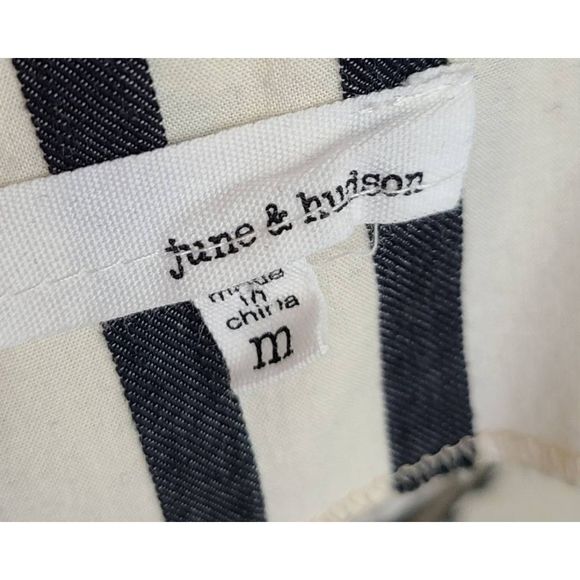 June & Hudson Striped Crop Summer Top M - Picture 5 of 5